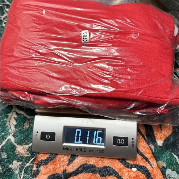 Selkie high waisted flare bell bottoms in vamp red - Picture 7 of 7